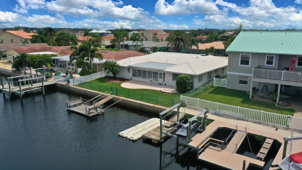 Gulf Harbors Waterfront Property Tile Roof