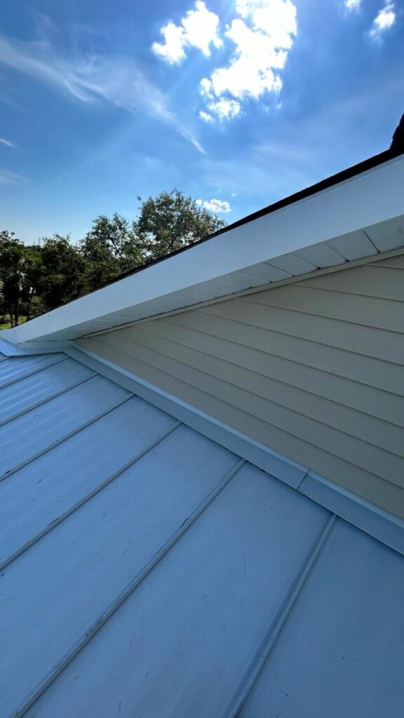 An image of a metal roof.