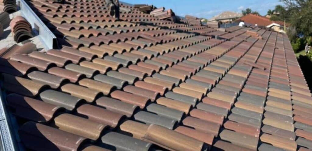 An image of a tile roof.