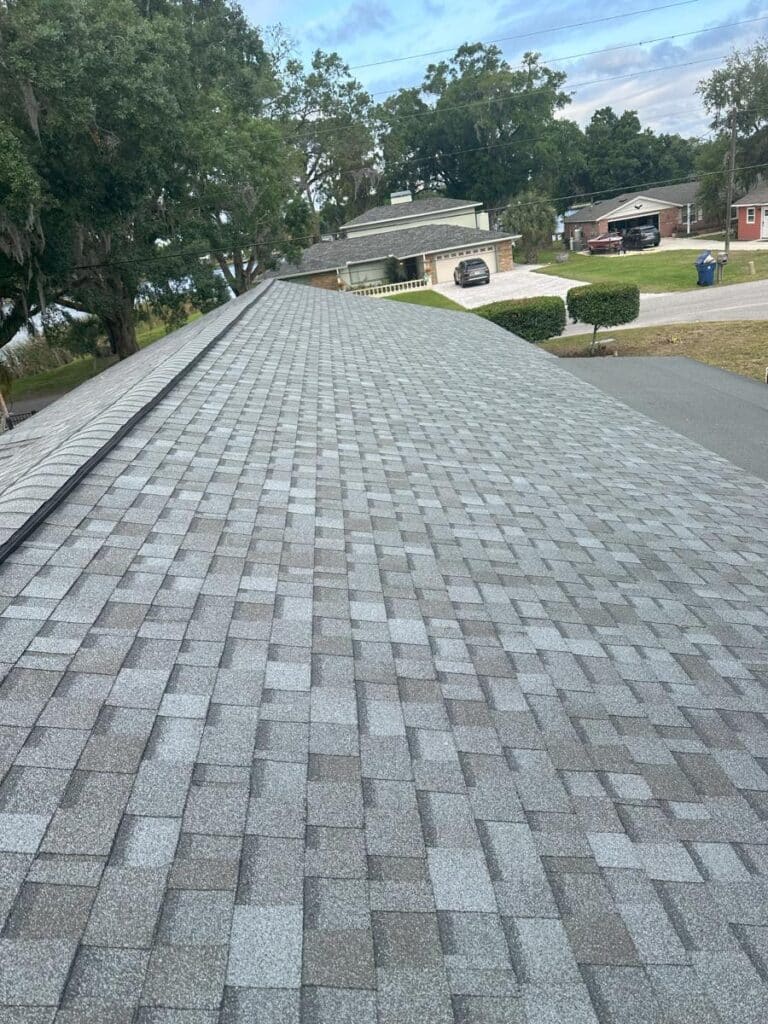 An image of a shingle roof.