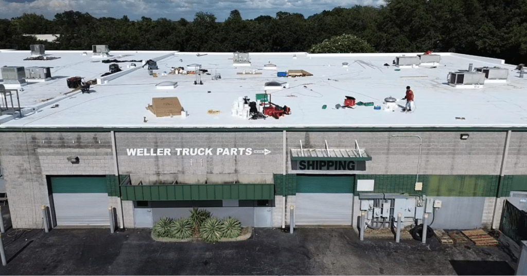 commercial roofing for weller truck parts