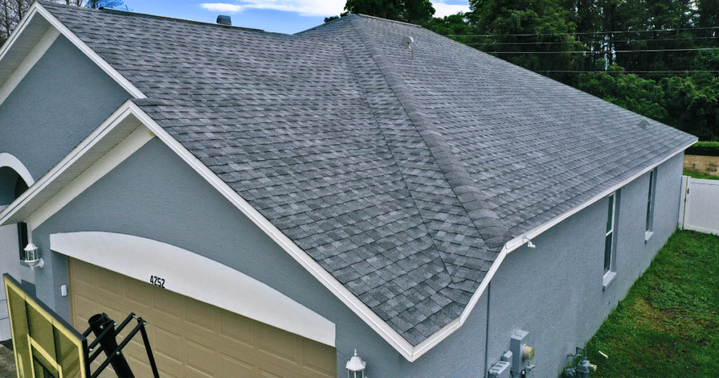 residential roofing grey shingle