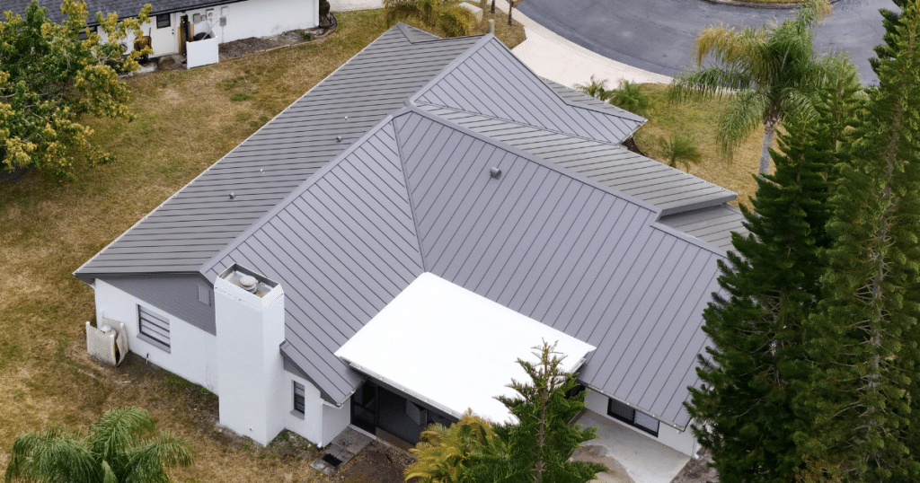 sleek metal roof