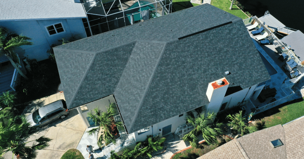 sleek shingle roof